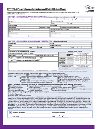 Prescription Authorization and Patient Referral Form